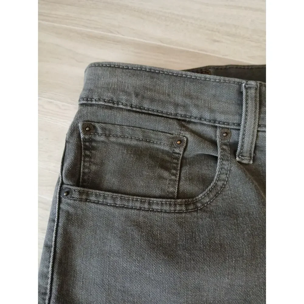 Levis 512 Jeans Mens 33x31 Black Denim Faded Slim Fit Tapered Leg Stretch Adult